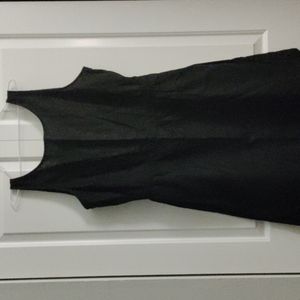 Black summer linen dress